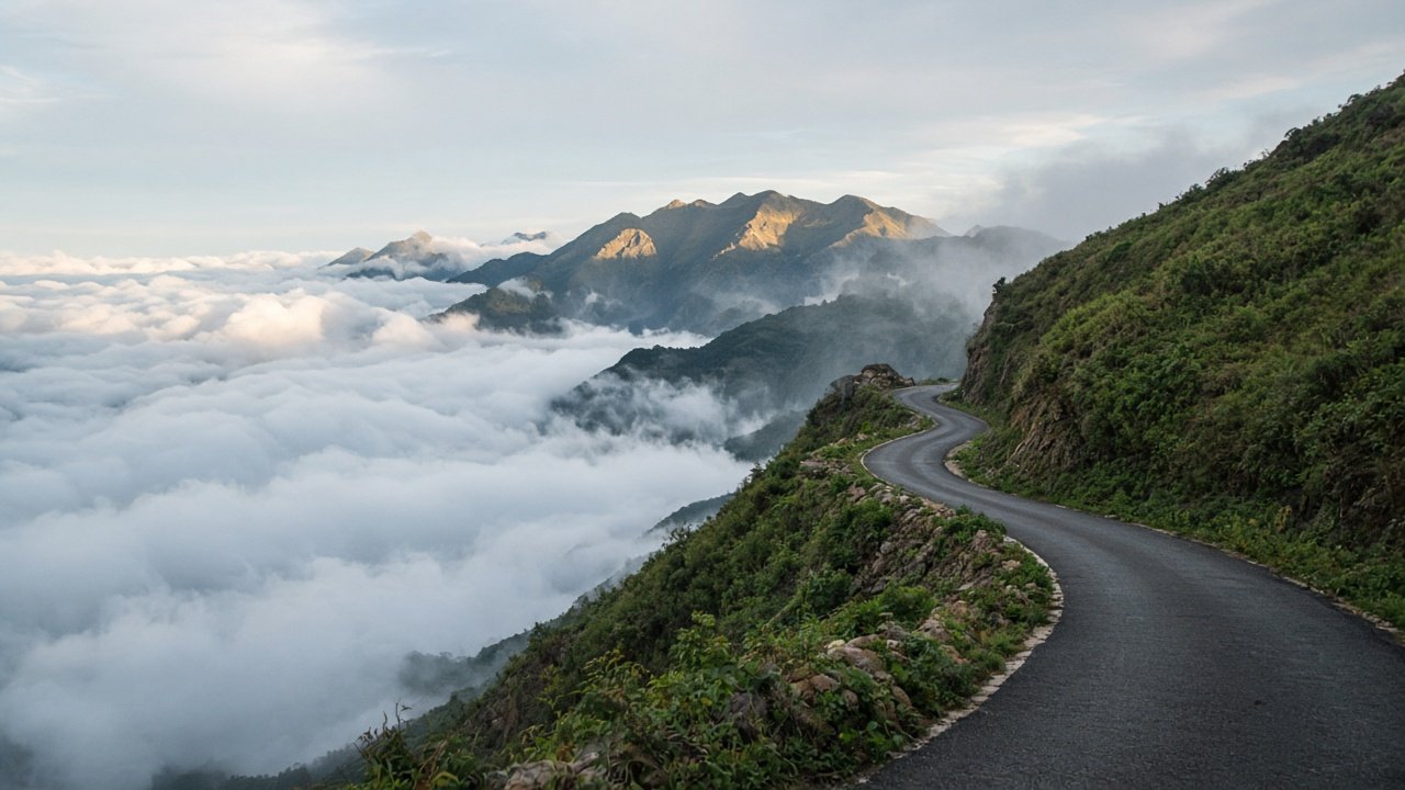 Đèo Ô Quy Hồ trên biển mây